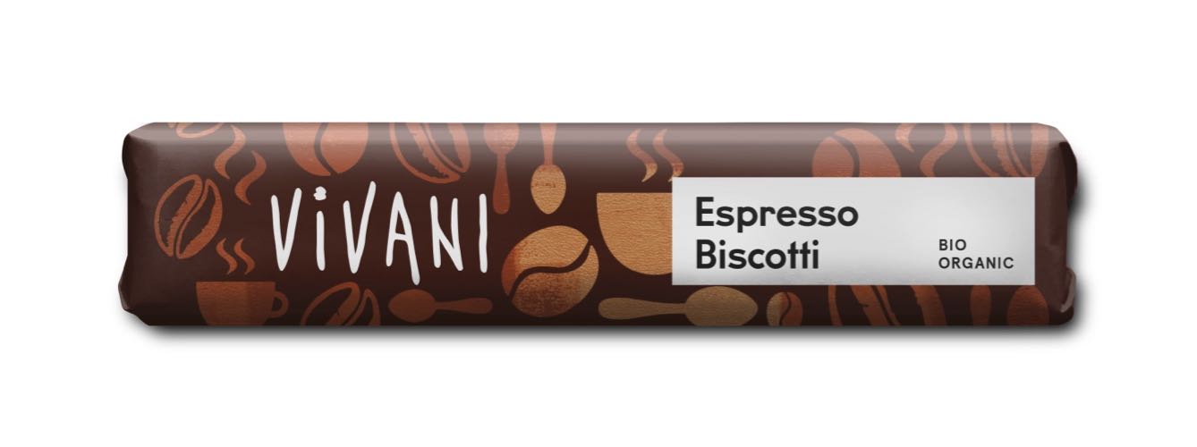 Vivani Espresso biscotti reep bio 40g